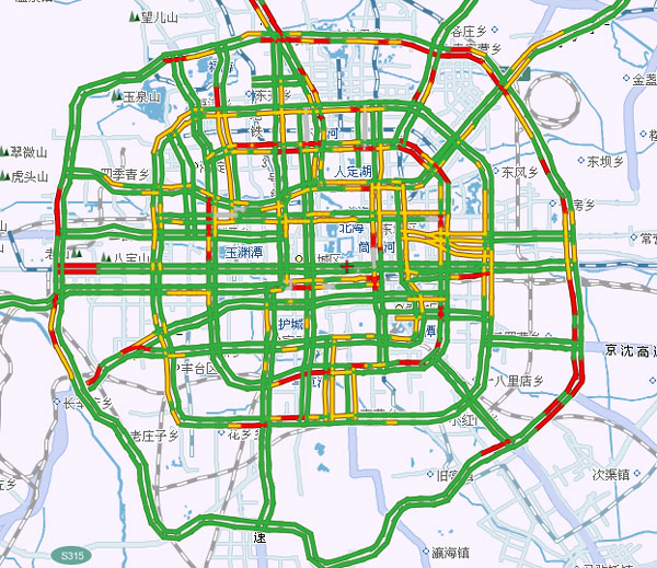 北京实时路况信息