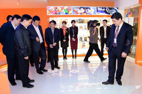 赵一德陈新等考察甲壳虫上海网络科技有限公司